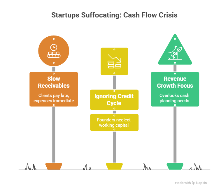 Startups Suffocating: Cash Flow Crisis